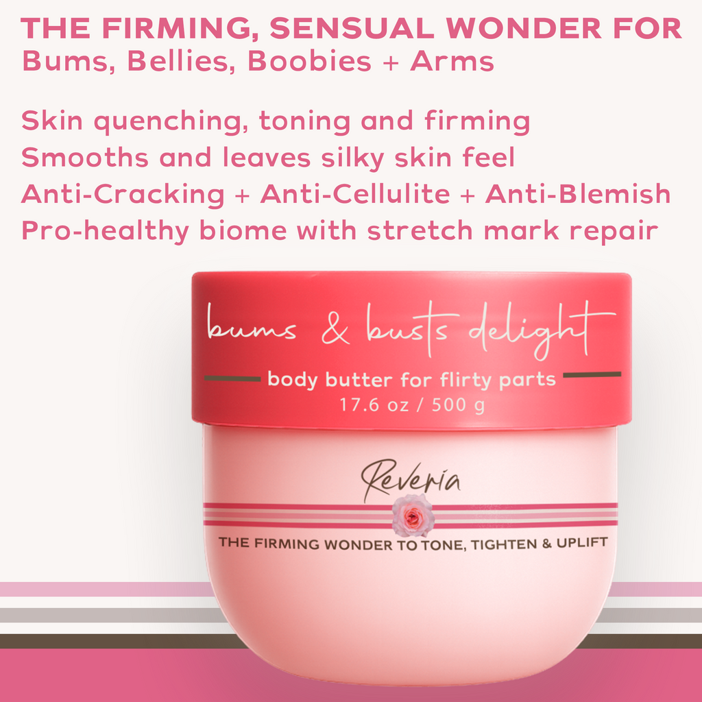 Reveria Tone & Tempt Body Butter – Retinol, Hyaluronic Acid & Niacinamide – Smoothing Body Cream for Visibly Glowy, Silky Skin – Paraben Free, Cruelty Free – 17.6 oz